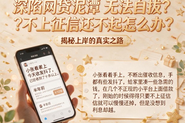 深陷网贷泥潭无法自拔？不上征信还不起怎么办，揭秘上岸的真实之路