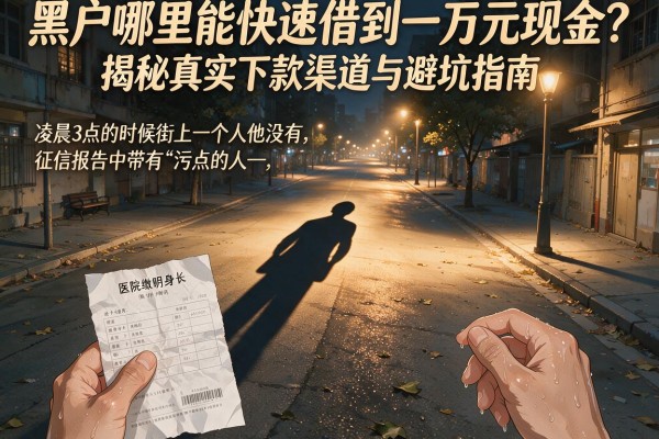 黑户哪里能快速借到一万元现金？揭秘真实下款渠道与避坑指南