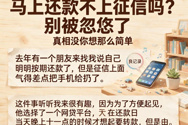 马上还款不上征信吗？别被忽悠了，真相没你想那么简单