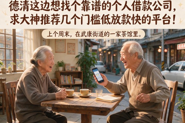 德清这边想找个靠谱的个人借款公司，求大神推荐几个门槛低放款快的平台！