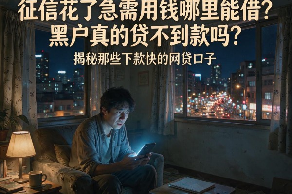 征信花了急需用钱哪里能借？黑户真的贷不到款吗？揭秘那些下款快的网贷口子