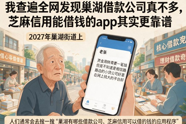 我查遍全网发现巢湖借款公司真不多，芝麻信用能借钱的app其实更靠谱