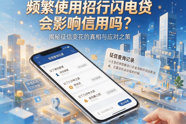 频繁使用招行闪电贷会影响信用吗？揭秘征信变花的真相与应对之策