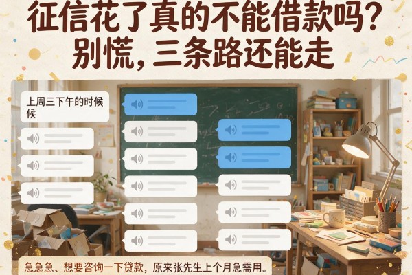 征信花了真的不能借款吗？别慌，三条路还能走