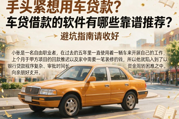手头紧想用车贷款？车贷借款的软件有哪些靠谱推荐？这篇避坑指南请收好