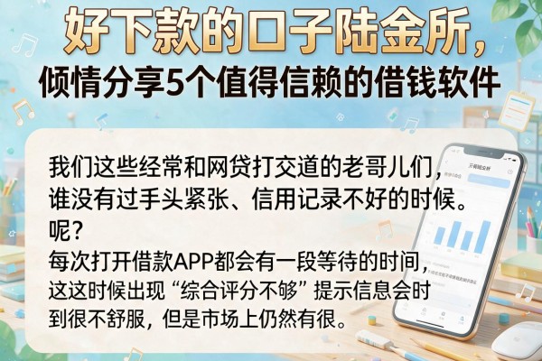好下款的口子陆金所，倾情分享5个值得信赖的借钱软件