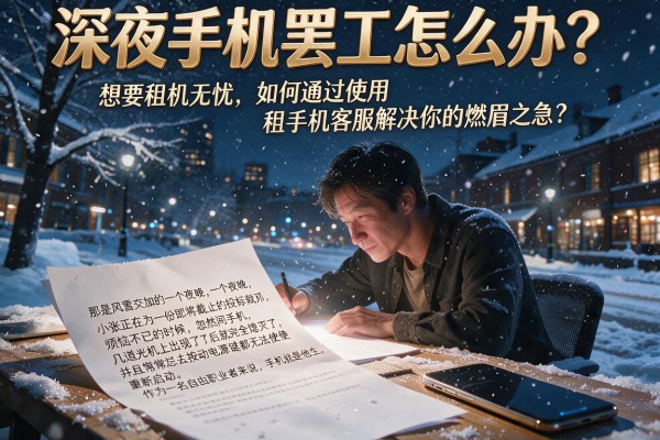 深夜手机罢工怎么办？想要租机无忧，如何通过使用租手机客服解决你的燃眉之急？
