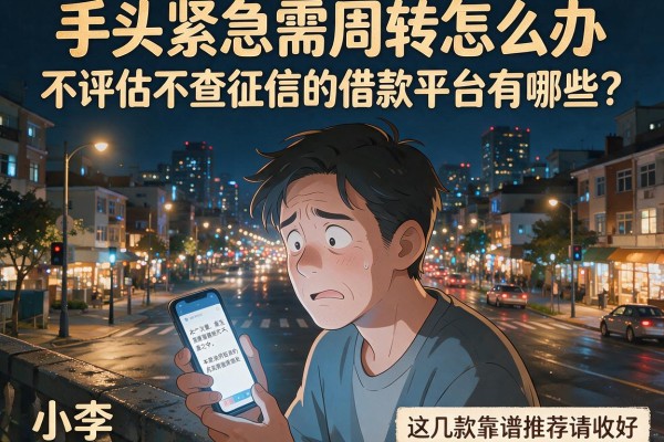 手头紧急需周转怎么办？不评估不查征信的借款平台有哪些？这几款靠谱推荐请收好