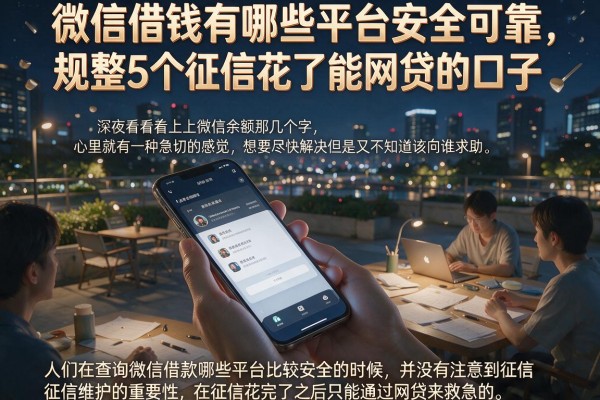 微信借钱有哪些平台安全可靠，规整5个征信花了能网贷的口子