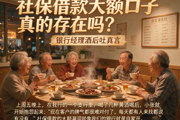 社保借款大额口子真的存在吗？银行经理酒后吐真言