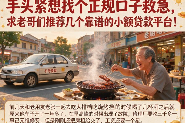 手头紧想找个正规口子救急，求老哥们推荐几个靠谱的小额贷款平台！