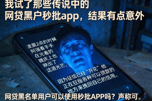 我试了那些传说中的网贷黑户秒批app，结果有点意外