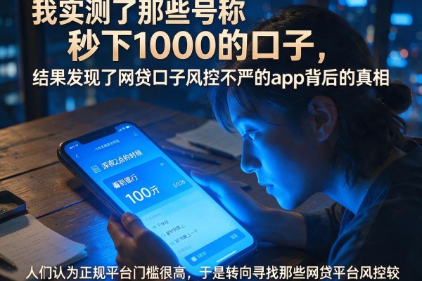 我实测了那些号称秒下1000的口子，结果发现了网贷口子风控不严的app背后的真相