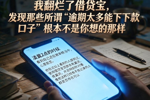 我翻烂了借贷宝，发现那些所谓“逾期太多能下款口子”根本不是你想的那样