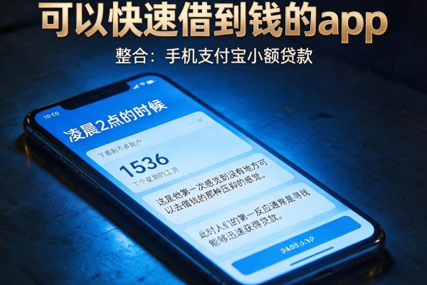 可以快速借到钱的app，整合五个手机支付宝小额贷款的软件