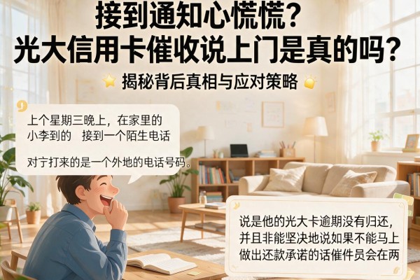 接到通知心慌慌？光大信用卡催收说上门是真的吗？揭秘背后真相与应对策略