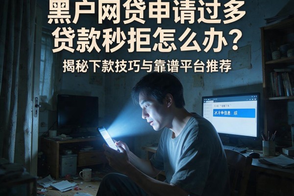 黑户网贷申请过多贷款秒拒怎么办？揭秘下款技巧与靠谱平台推荐