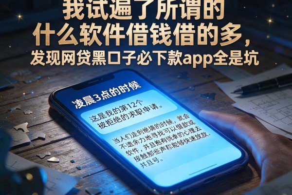 我试遍了所谓的什么软件借钱借的多，发现网贷黑口子必下款app全是坑