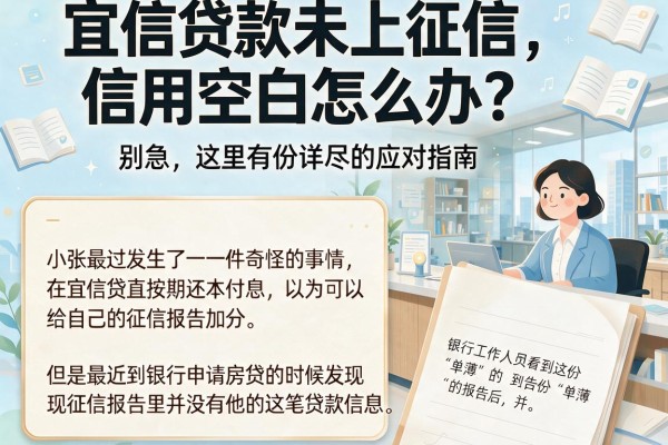 宜信贷款未上征信，信用空白怎么办？别急，这里有份详尽的应对指南
