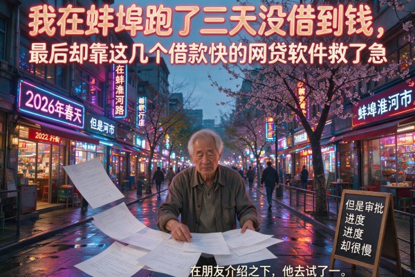 我在蚌埠跑了三天没借到钱，最后却靠这几个借款快的网贷软件救了急