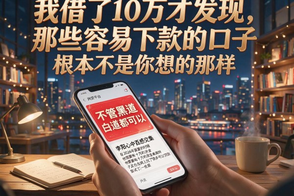 我借了10万才发现，那些容易下款的口子根本不是你想的那样
