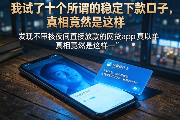 我试了十个所谓的稳定下款口子，发现不审核夜间直接放款的网贷app真相竟然是这样