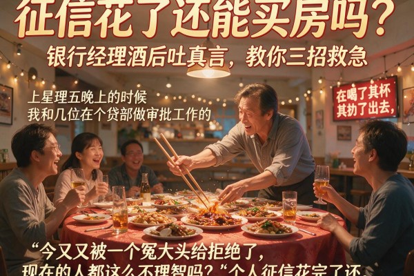 征信花了还能买房吗？银行经理酒后吐真言，教你三招救急