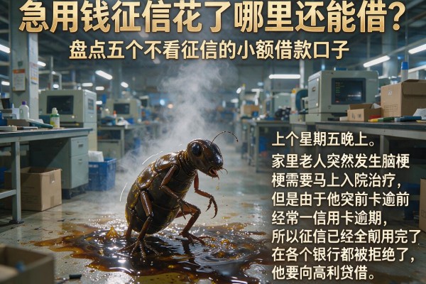 急用钱征信花了哪里还能借？盘点五个不看征信的小额借款口子