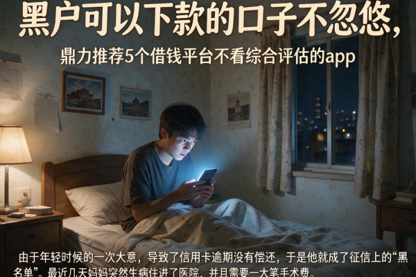 黑户可以下款的口子不忽悠，鼎力推荐5个借钱平台不看综合评估的app