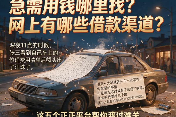 急需用钱哪里找？网上有哪些借款渠道？这五个正规平台帮你渡过难关