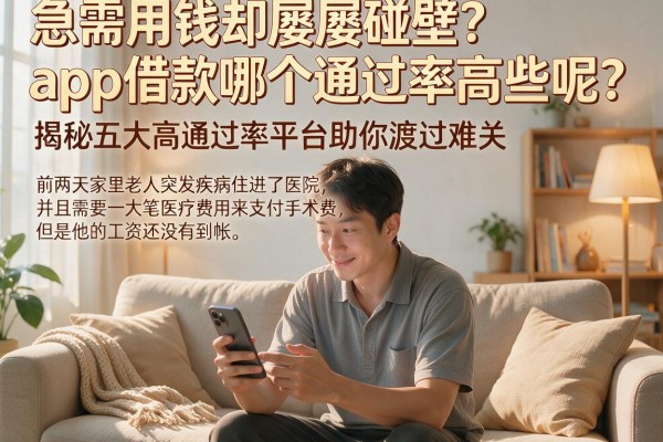 急需用钱却屡屡碰壁？app借款哪个通过率高些呢？揭秘五大高通过率平台助你渡过难关