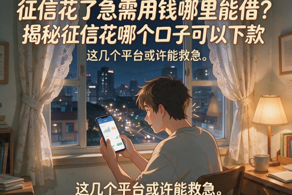 征信花了急需用钱哪里能借？揭秘征信花哪个口子可以下款，这几个平台或许能救急