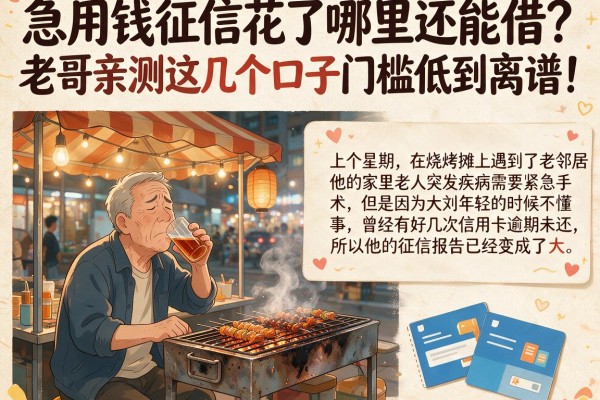 急用钱征信花了哪里还能借？老哥亲测这几个口子门槛低到离谱！