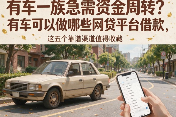 有车一族急需资金周转？有车可以做哪些网贷平台借款，这五个靠谱渠道值得收藏