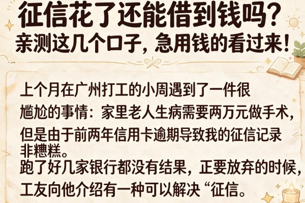 征信花了还能借到钱吗？亲测这几个口子，急用钱的看过来！