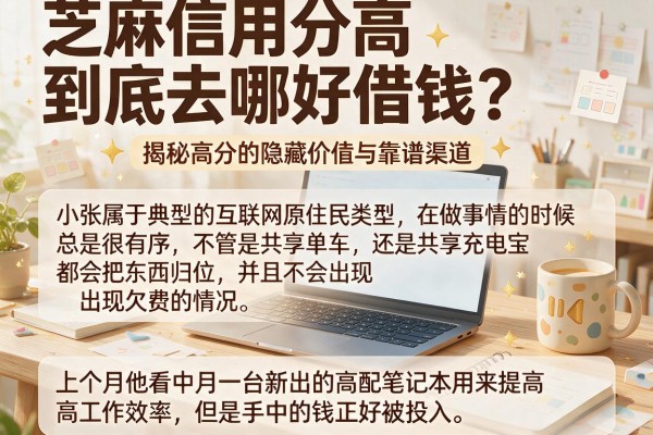 芝麻信用分高到底去哪好借钱？揭秘高分的隐藏价值与靠谱渠道