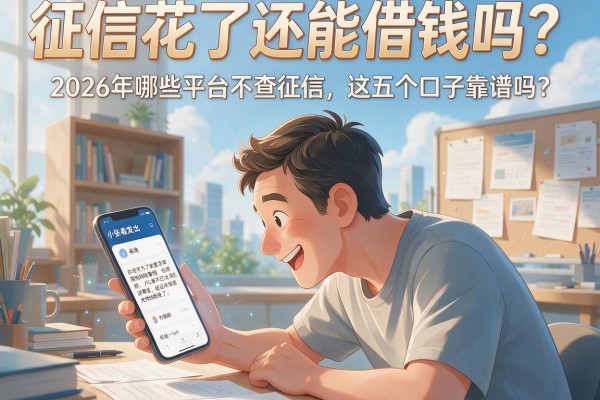 征信花了还能借钱吗？2026年哪些平台不查征信，这五个口子靠谱吗？