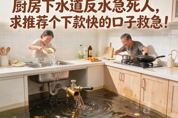 厨房下水道反水急死人，求推荐个下款快的口子救急！