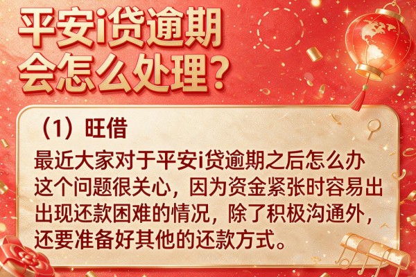 平安i贷逾期会怎么处理？除了协商还能试试这些备用金