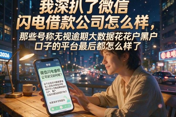 我深扒了微信闪电借款公司怎么样，那些号称无视逾期大数据花户黑户口子的平台最后都怎么样了