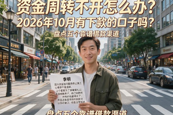 资金周转不开怎么办？2026年10月有下款的口子吗？盘点五个靠谱借款渠道