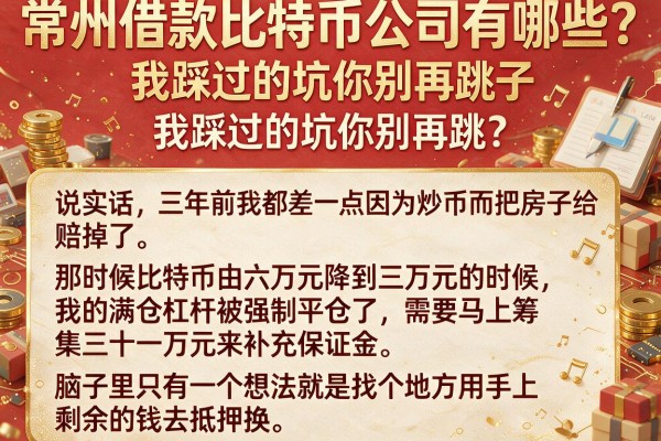 常州借款比特币公司有哪些？我踩过的坑你别再跳