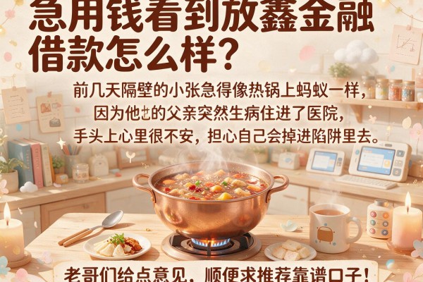 急用钱看到放鑫金融借款怎么样？老哥们给点意见，顺便求推荐靠谱口子！