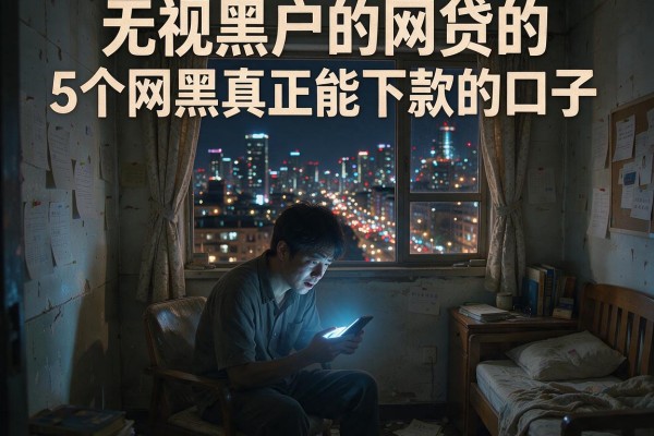无视黑户的网贷的，详细阐述5个网黑真正能下款的口子