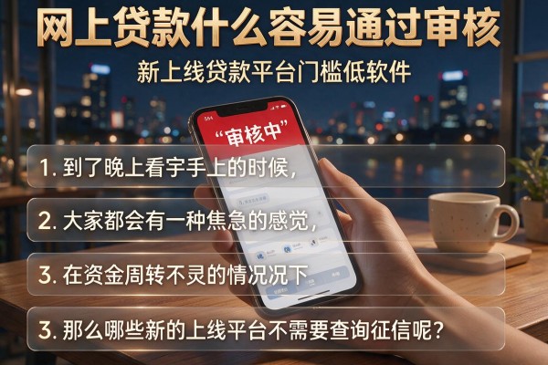 网上贷款什么容易通过审核，条列五个新上线贷款平台门槛低软件
