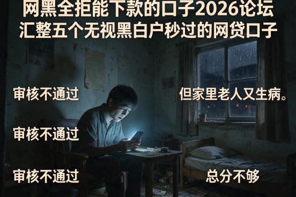 网黑全拒能下款的口子2026论坛，汇整五个无视黑白户秒过的网贷口子