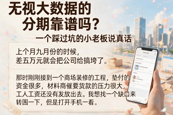 无视大数据的分期靠谱吗？一个踩过坑的小老板说真话