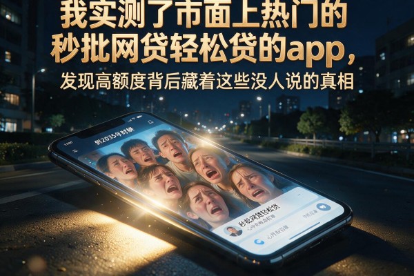 我实测了市面上热门的秒批网贷轻松贷的app，发现高额度背后藏着这些没人说的真相