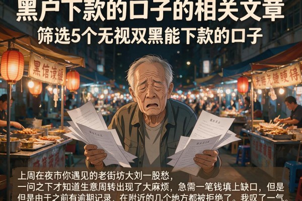 黑户下款的口子的相关文章，筛选5个无视双黑能下款的口子