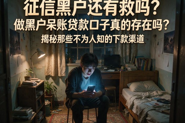 征信黑户还有救吗?做黑户呆账贷款口子真的存在吗?揭秘那些不为人知的下款渠道
